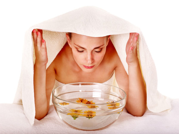 Steaming Softens Clogged Pores